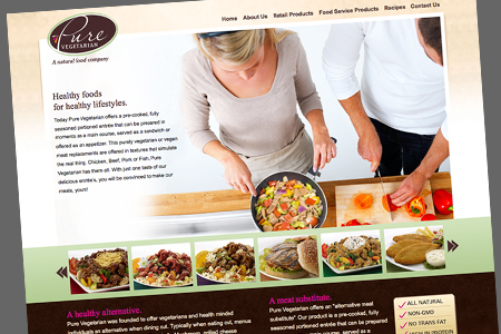 pure vegetarian website